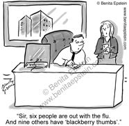 funny business office cartoon computer blackberry thumb 1497